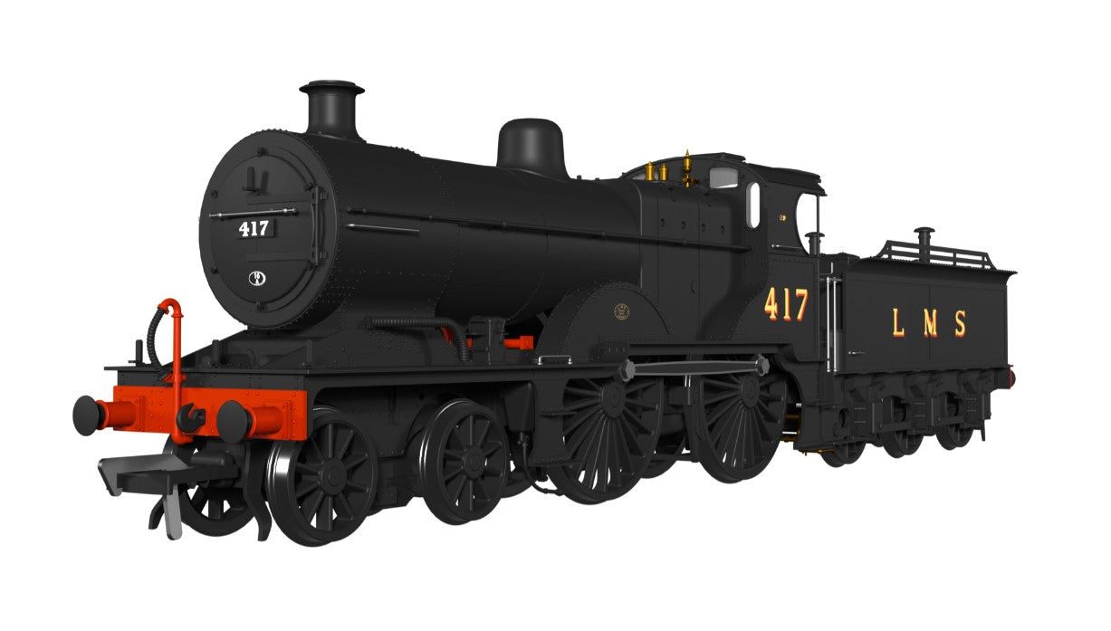 RAPIDO #974008 - MR 483 No.417 LMS Wartime Unlined Black Part of the MR 483 collection - DCC Ready - 21 Pin