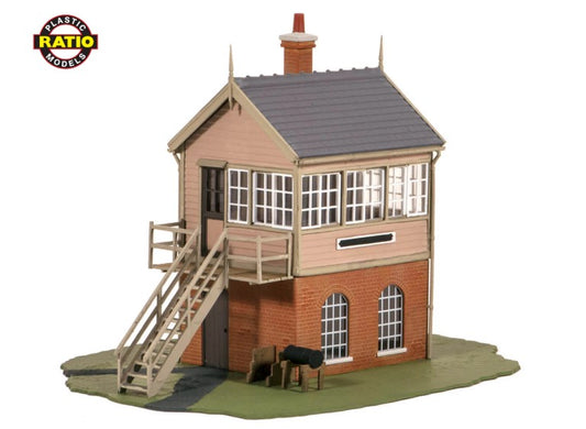 RATIO OO/HO Gauge 500 GWR Signal Box - Chester Model Centre