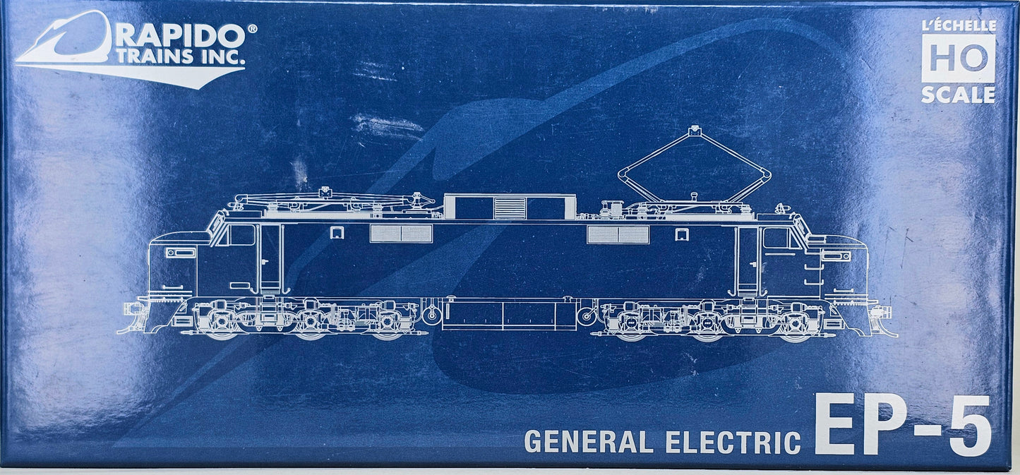 RAPIDO TRAINS INC. #84004 HO Scale GE EP-5 NEW HAVEN #373 (as Delivered w/Vents). DC, but can be converted to DCC using a 21 pin decoder.