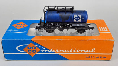 Roco 4336C 'ARAL'  Two-axle Tank Wagon Blue - Chester Model Centre