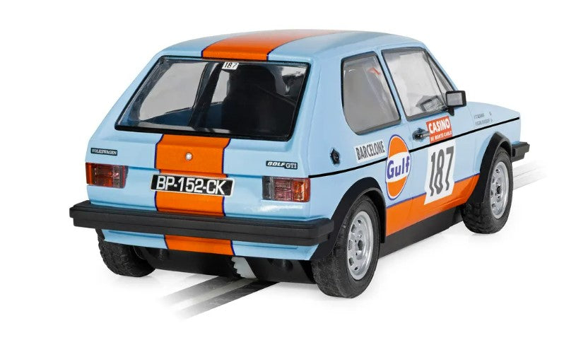 SCALEXTRIC C4609 Volkswagen Golf MK1 GTi Gulf Edition - Chester Model Centre