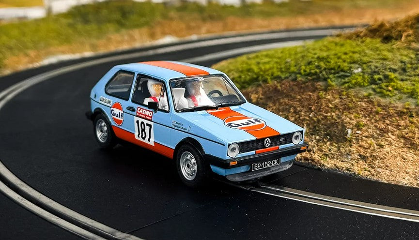 SCALEXTRIC C4609 Volkswagen Golf MK1 GTi Gulf Edition - Chester Model Centre