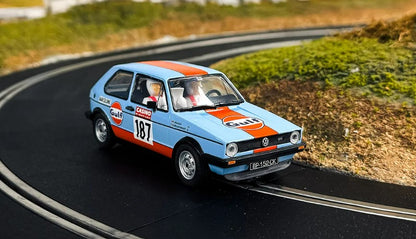 SCALEXTRIC C4609 Volkswagen Golf MK1 GTi Gulf Edition - Chester Model Centre