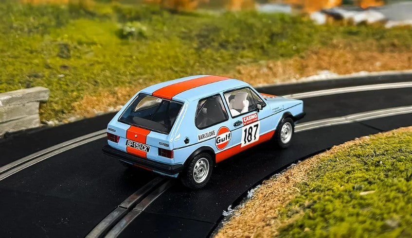 SCALEXTRIC C4609 Volkswagen Golf MK1 GTi Gulf Edition - Chester Model Centre