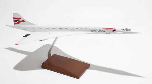 SKYMARKS G2310 1/100 Scale BRITISH AIRWAYS CONCORDE Resin Model with Metal Stand