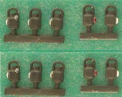 Springside OO Gauge SPDA4A-2 LMS Black Head and Tail Lamps (10) - Chester Model Centre