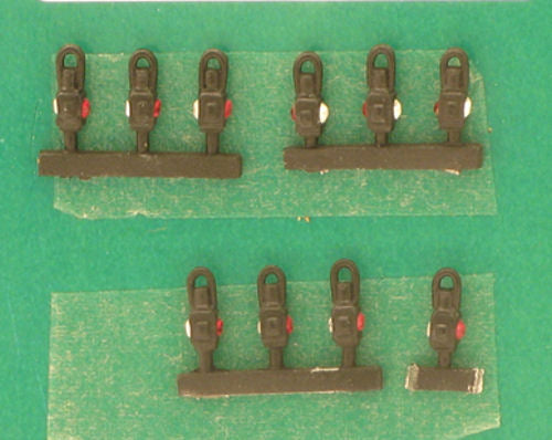 Springside OO Gauge SPDA6-2 Black Guards Van Lamps (10) - Chester Model Centre