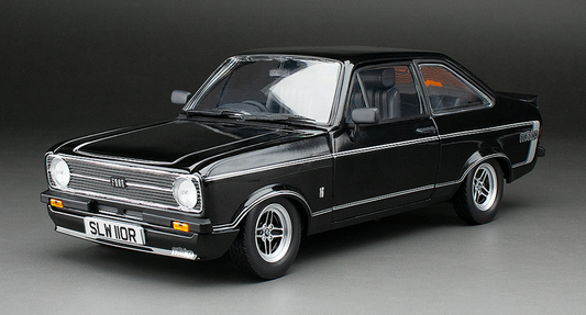 SUNSTAR #4634R - 1/18 Scale 1976 Ford Escort MKII RS Mexico – Black (RHD)