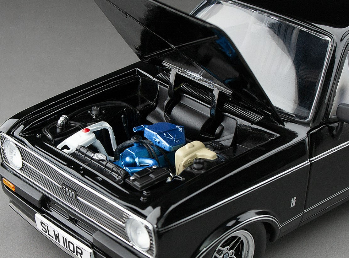 SUNSTAR #4634R - 1/18 Scale 1976 Ford Escort MKII RS Mexico – Black (RHD)