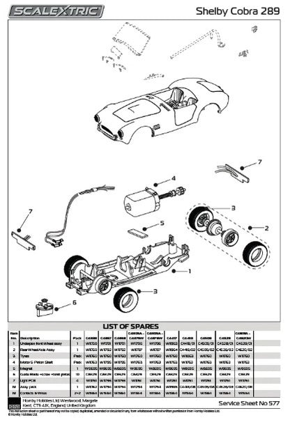 SCALEXTRIC C4619A Ken Miles - Triple Car Pack - Triple Car Pack - Shelby GT350, Shelby Cobra and Ford GT40 MkII
