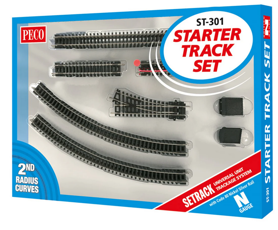Peco ST-301 Starter Track Set 2nd Radius Curves - Chester Model Centre