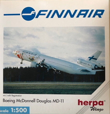 Herpa Wings 503471 Finnair Boeing McDonnell Douglas MD-11 'Santa Claus' (1:500) - Chester Model Centre
