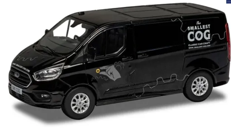 Corgi VA15105 Ford Transit Custom 300L1, Shadow Black (Richard Hammond's The Smallest Cog) - Chester Model Centre