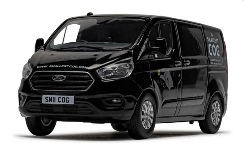 Corgi VA15105 Ford Transit Custom 300L1, Shadow Black (Richard Hammond's The Smallest Cog) - Chester Model Centre