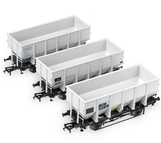 Accurascale ACC1018-HUO-T BR 24.5T HOP24/HUO Coal Hopper - Grey TOPS- Pack T - Chester Model Centre