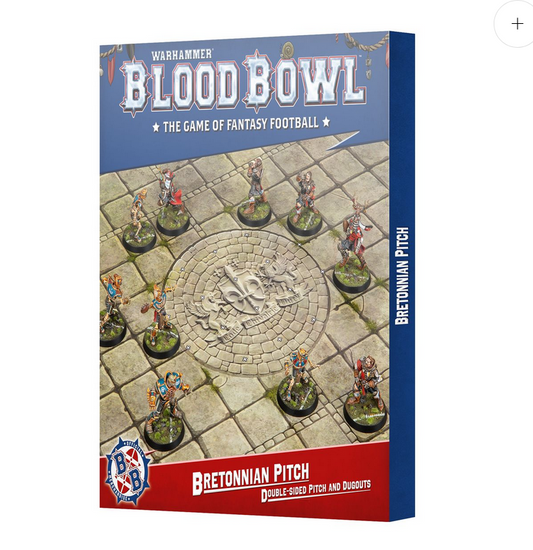 Blood Bowl Bretonnian Double-Sided Pitch and Dugouts