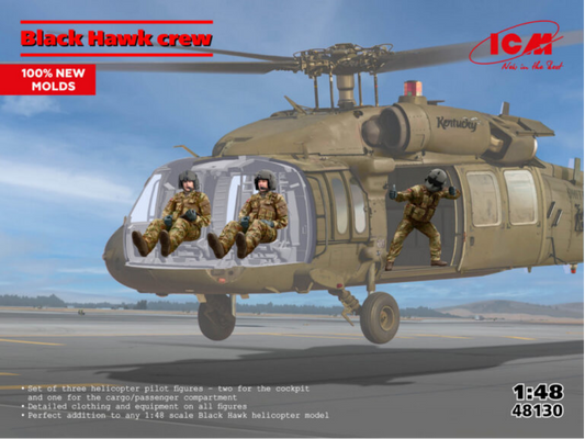 ICM 48130 1:48 Black Hawk Crew - Chester Model Centre