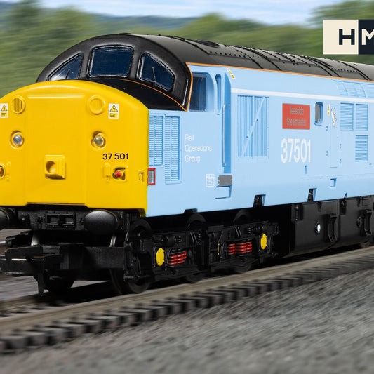 Hornby R30545TXS  - British Steel  Class 37 - 'Teesside Steelmaster' 37501 (DCC Sound Fitted) - Chester Model Centre