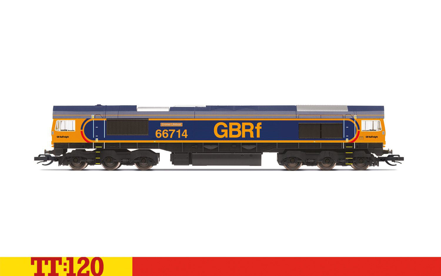 Hornby TT3016M GBRf, Class 66, Co-Co, 66714 'Cromer Lifeboat' - Era 11 Diesel 11 Present Day 2014 on - Chester Model Centre