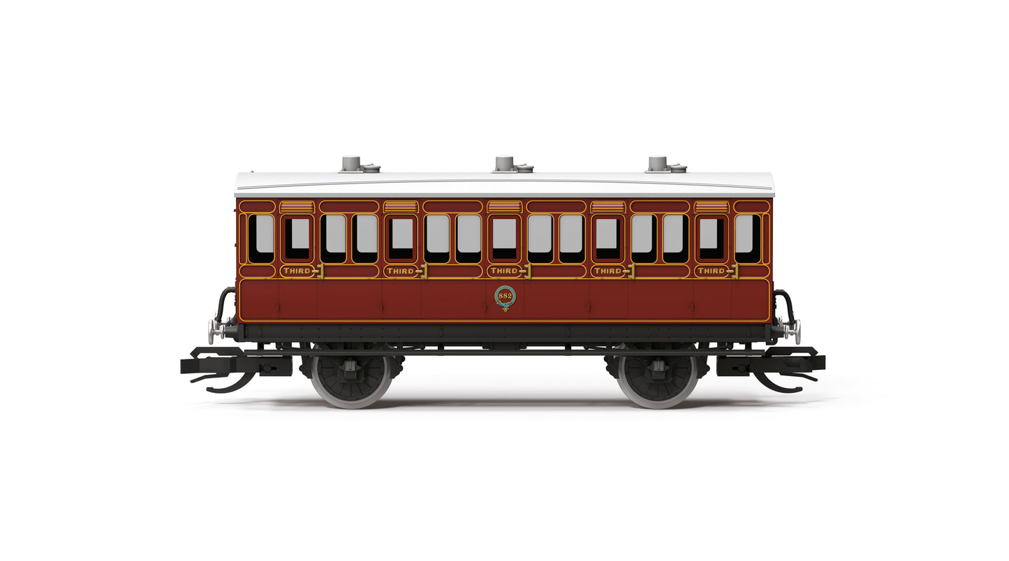 SALE - Hornby TT4056 LB&SCR 4 Wheel Coach 3rd  Class - '882'