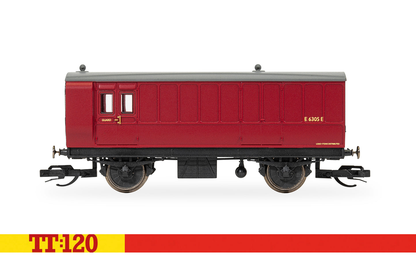 SALE - Hornby TT4062 BR 4 Wheel Coach 3rd Class Brake Baggage - Chester Model Centre