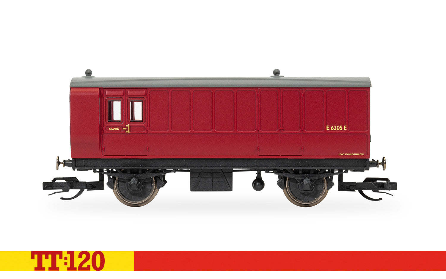 SALE - Hornby TT4062 BR 4 Wheel Coach 3rd Class Brake Baggage - Chester Model Centre