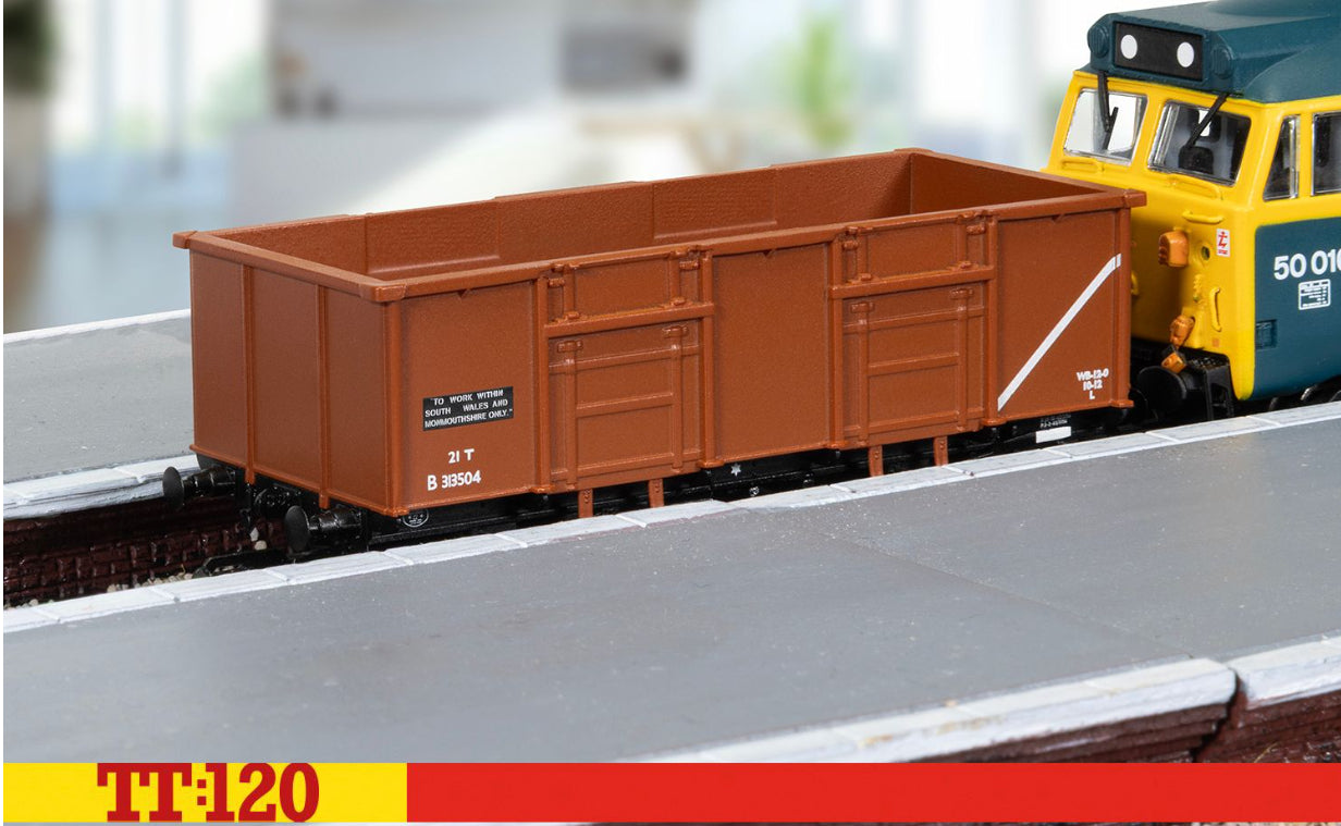 Hornby TT120 TT6038 BR - 21T Mineral Wagon - 'B313504' - Chester Model Centre