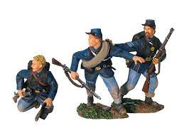 17888 Valley Series Union Infantry In Sack Coats Routing Set #1 3 Piece Set - Chester Model Centre