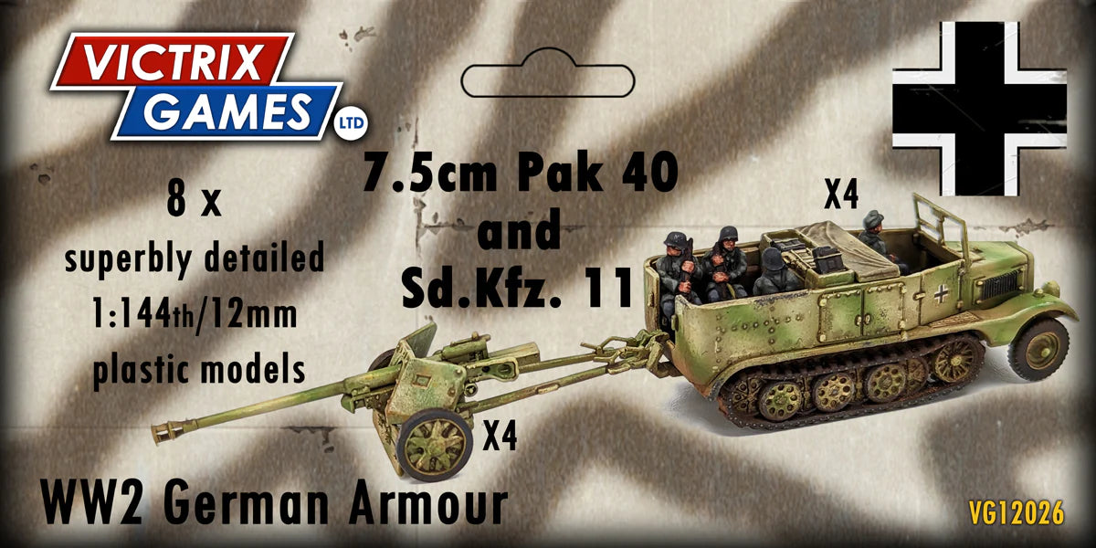 VG12026 7.5cm Pak 40 and Sd.Kfz. 11 - Chester Model Centre