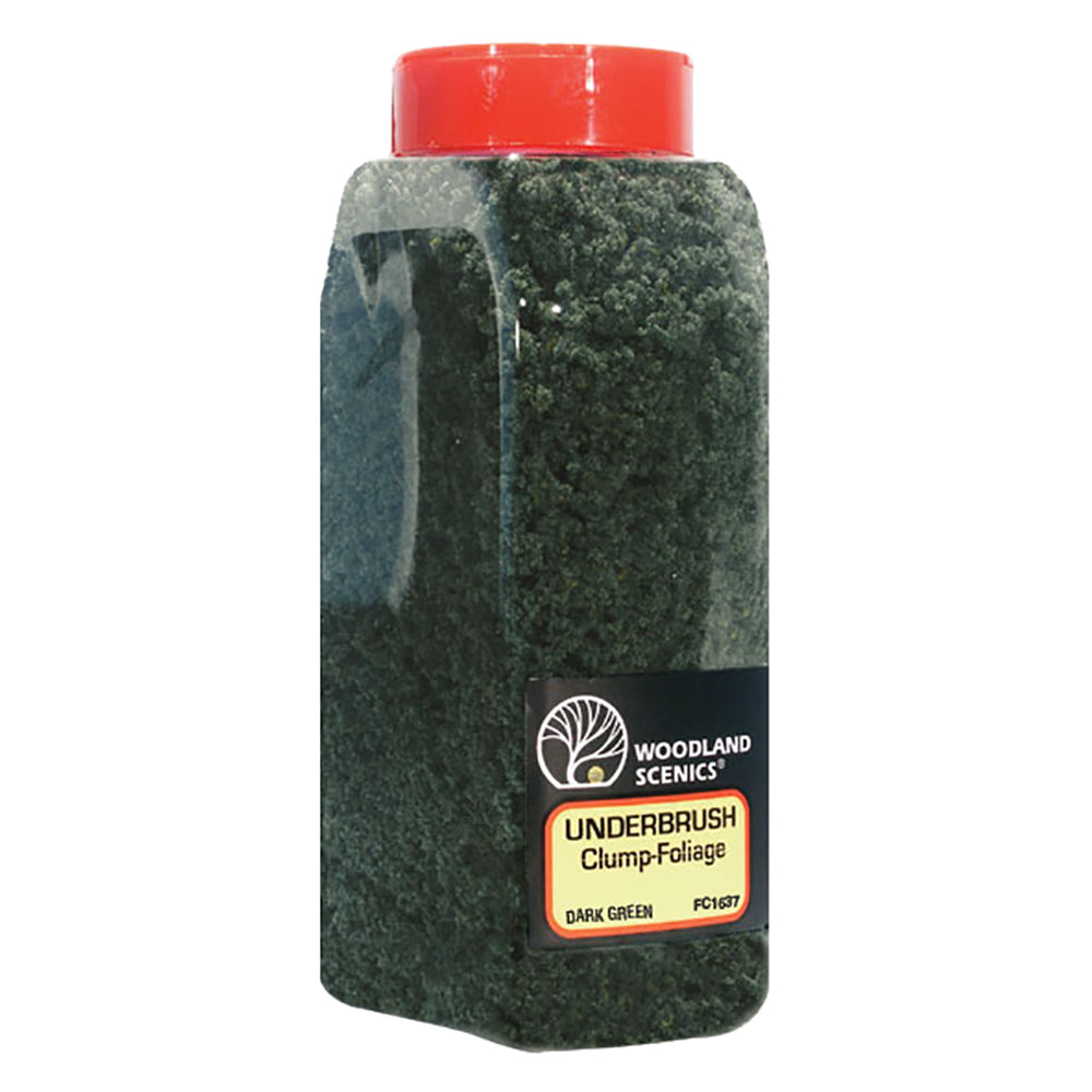 Woodland Scenics WFC1637 Dark Green Underbrush Foliage - Chester Model Centre