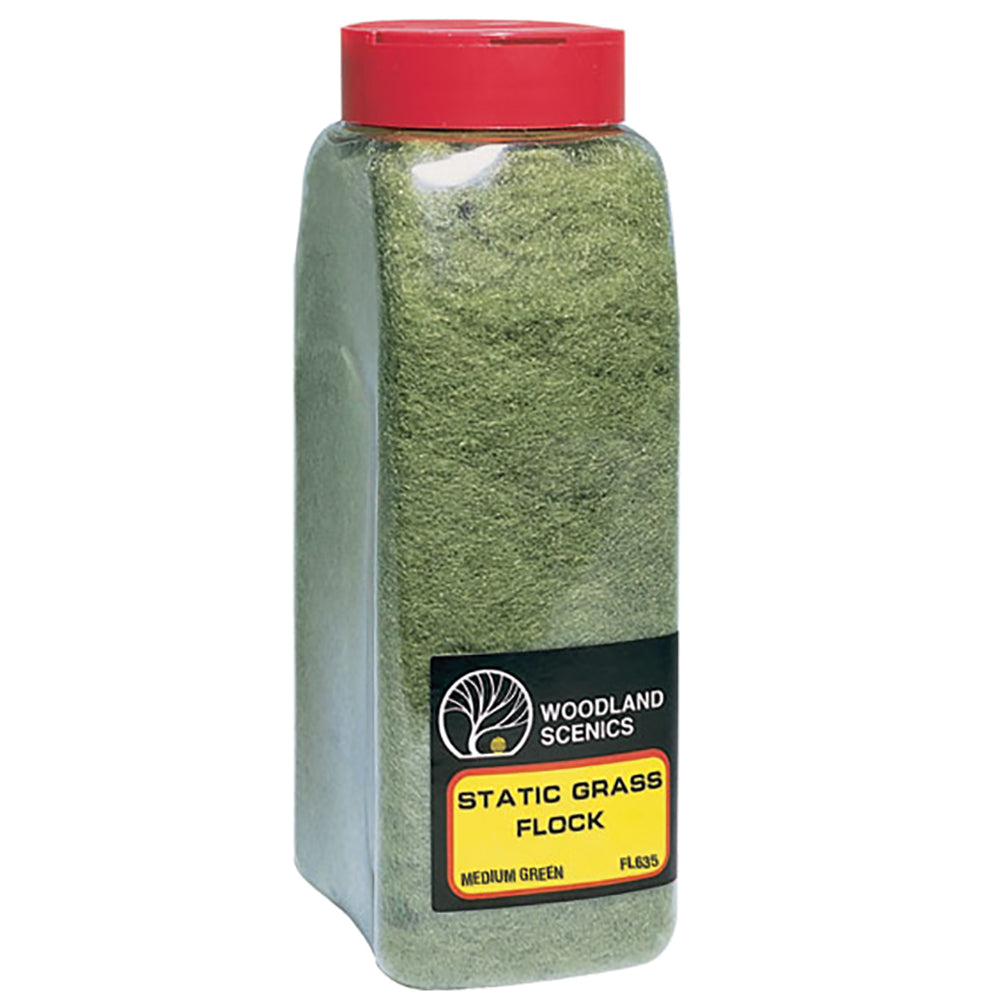 Woodland Scenics WFL635 Medium Green Flock - Chester Model Centre