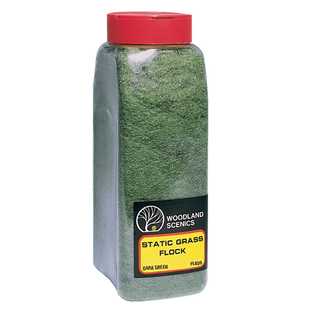 Woodland Scenics WFL636 Dark Green Flock - Chester Model Centre