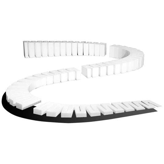 Woodland Scenics WST1411 4 percent x 2' Incline/Decline Set 0-4" in 8' (x4/Set) - Chester Model Centre