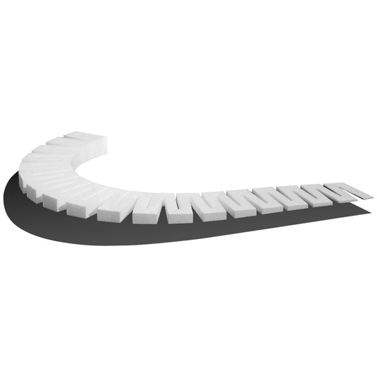 Woodland Scenics WST1412 2 percent x 2' Incline Starter ½" Elevation (x8/Set) - Chester Model Centre