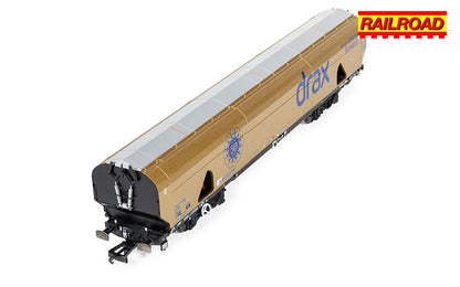 Hornby R60322 Drax - Biomass - Wagon - Gold Livery (Drax 50th Anniversary) - Chester Model Centre