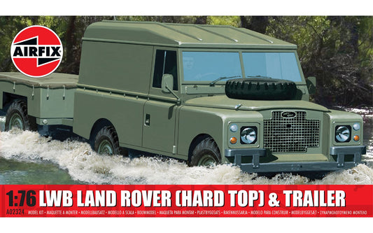 Airfix A02324 1:76 LWB Land Rover and Trailer (Hard Top) - Chester Model Centre