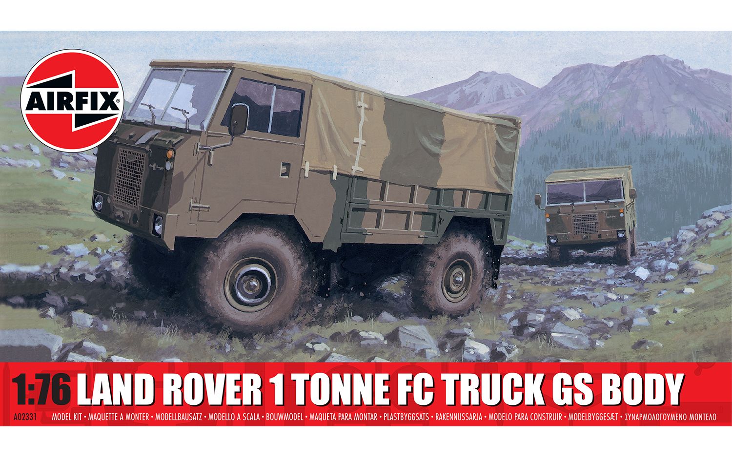 Airfix A02331 1:76 Land Rover 1 Tonne FC Truck (GS Body) - Chester Model Centre