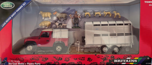 Britains Farm Series 1:32 Scale 43138A2 Land Rover Sheep Farmer Set - Chester Model Centre