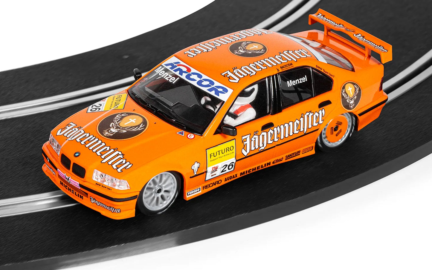 SCALEXTRIC C4624 BMW 320i - STW 1998 - Jagermeister - Chester Model Centre