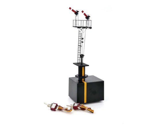 Dapol DA4L-002-003 OO Gauge LMS Junction Signal 2 Arms Short RH Post
