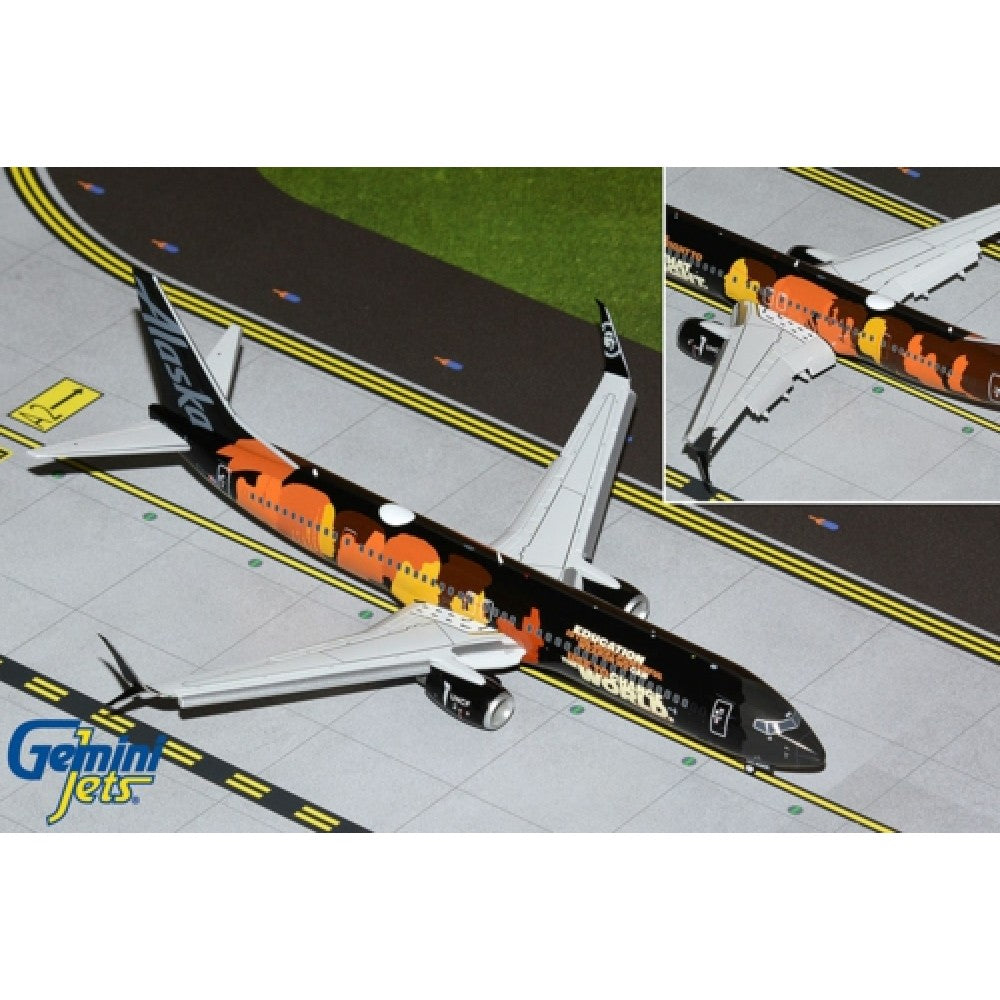 Gemini 200 Alaska Boeing 737-900ER 1:200 Scale die-cast model aircraft (item No: G2ASA1016F) - Chester Model Centre