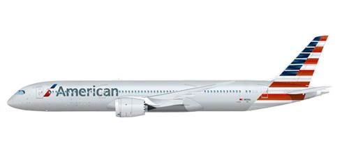 Herpa 612043 Snapfit American Airlines Boeing 787-9 N820AL (1:200) - Chester Model Centre