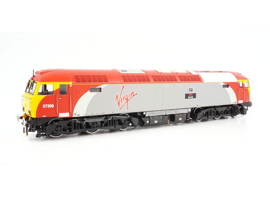 Heljan HN5707 OO Gauge Class 57 309 'Brains' Virgin Trains Silver/Red - Chester Model Centre