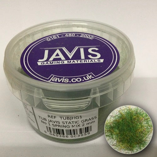 Javis STATIC GRASS No 1 SPRING MIX 2mm - Chester Model Centre