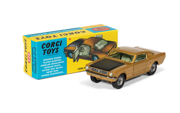 Corgi RT32001 Ford Mustang Fastback 2+2 - Gold & Black - Chester Model Centre