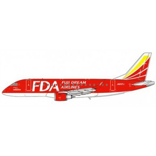 EW4170003 Embraer 170-100STD Fuji Dream Airlines Red JA01FJ with Antenna - Chester Model Centre