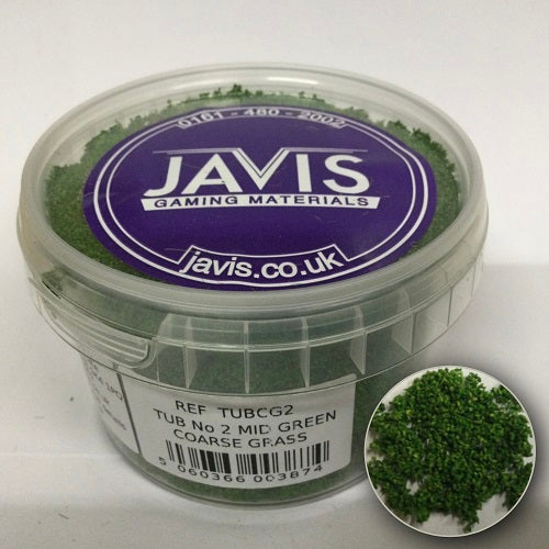 Javis TUB No 2 MID GREEN COARSE GRASS - Chester Model Centre