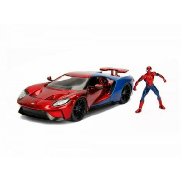 Jada Spiderman Figure and 2017 Ford GT - Chester Model Centre