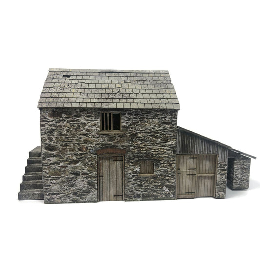 Scale Model Scenery KX084-OO "Polsue" Barn/Stores & Workshop - OO/4mm/1:76 - Chester Model Centre