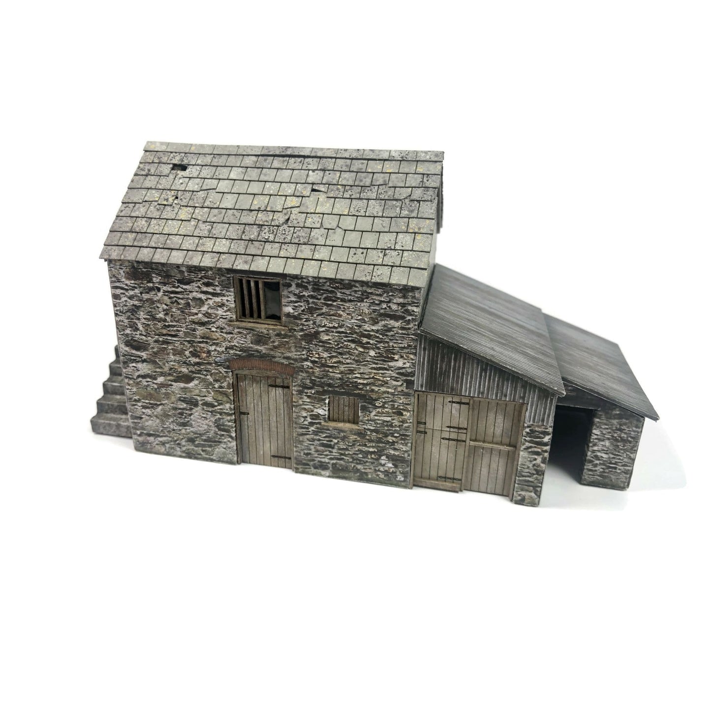 Scale Model Scenery KX084-OO "Polsue" Barn/Stores & Workshop - OO/4mm/1:76 - Chester Model Centre